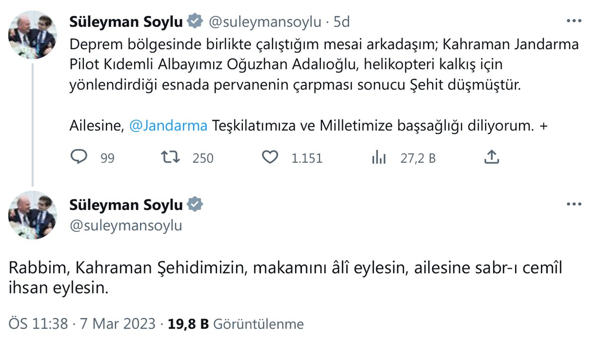 Bakan Soylu duyurdu: Albay Oğuzhan Adalıoğlu şehit oldu