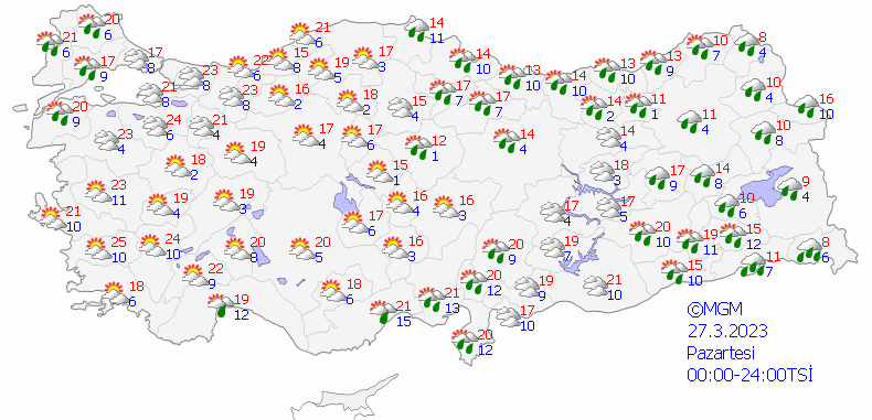 Meteorolojiden il il karla karışık yağmur ve yağmur uyarısı