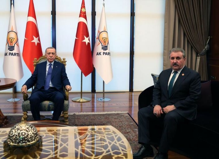 Cumhurbaşkanı Erdoğan, BBP lideri Mustafa Destici ile görüştü