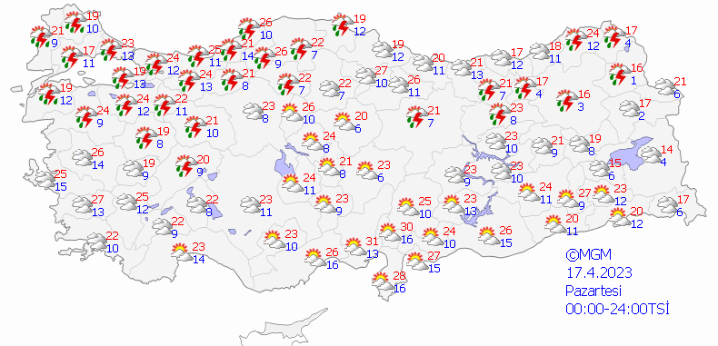 Meteoroloji saat vererek uyardı: O illerde kuvvetli yağış bekleniyor