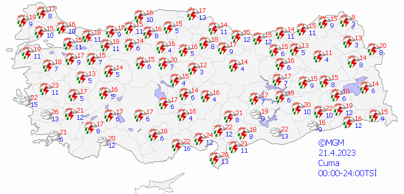 Meteoroloji saat vererek uyardı: O illerde kuvvetli yağış bekleniyor