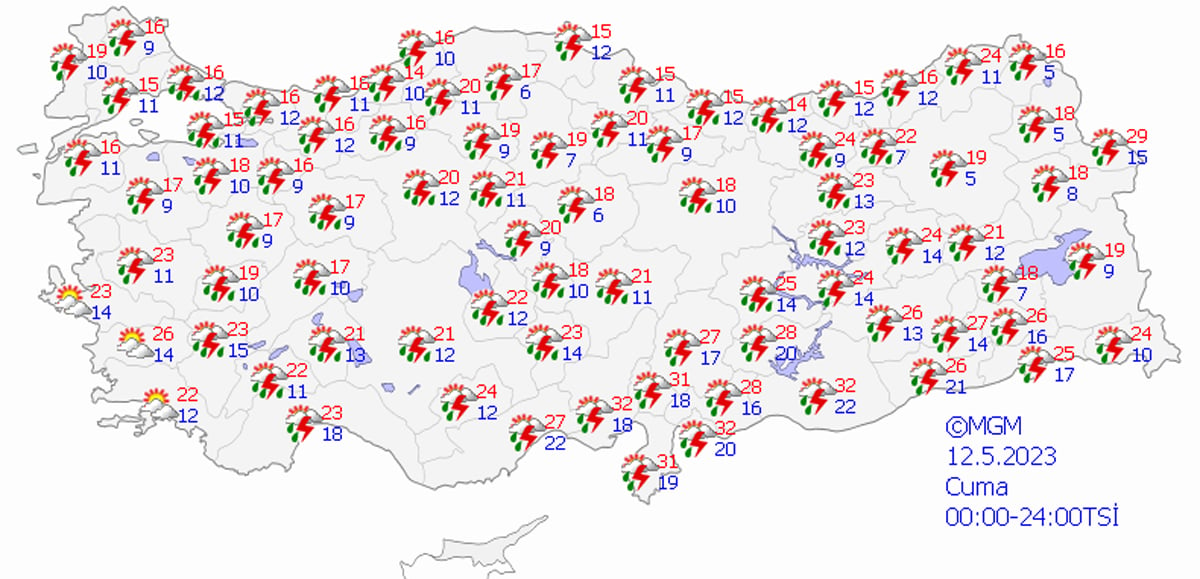 Meteoroloji'den birçok ile kritik uyarı! 4 gün boyunca sürecek