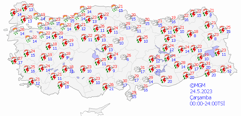 Meteorolojiden il il 'kuvvetli gök gürültülü sağanak' uyarısı