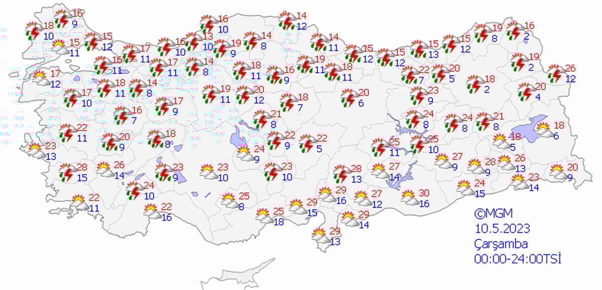 Meteoroloji'den birçok ile kritik uyarı! 4 gün boyunca sürecek