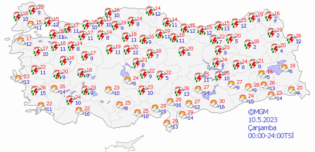 Meteoroloji'den birçok ile kritik uyarı! 4 gün boyunca sürecek