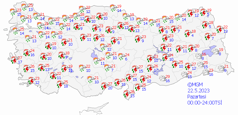 Meteorolojiden il il 'kuvvetli gök gürültülü sağanak' uyarısı