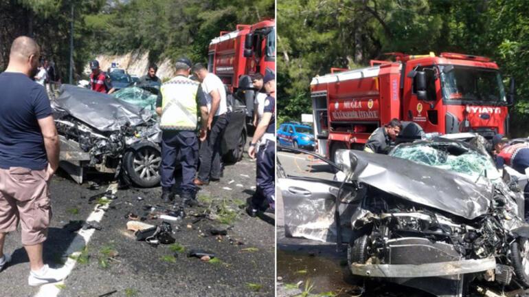 Muğla'da feci kaza! Doktor sürücünün parmağı koptu