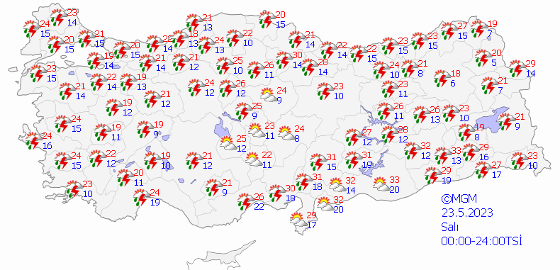 Meteoroloji'den kuvvetli gök gürültülü sağanak yağış uyarısı - Haritalı