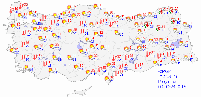 Meteoroloji'den 9 ile kuvvetli yağış uyarısı