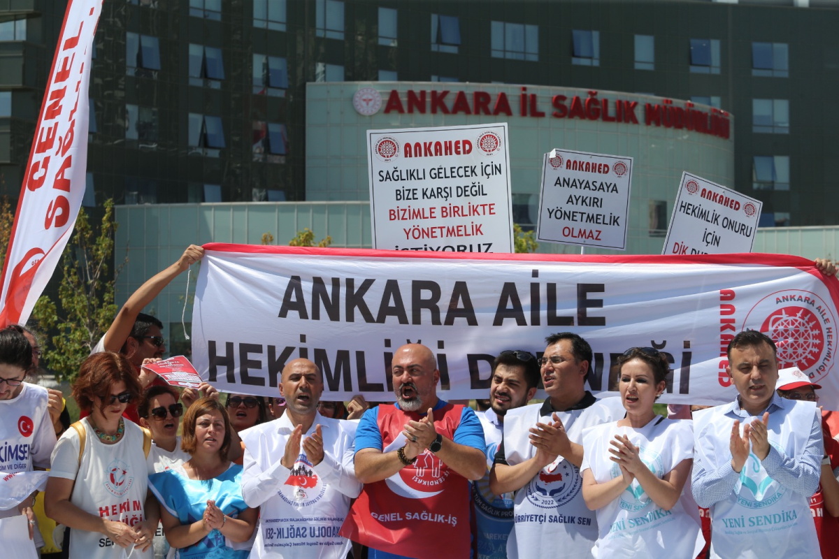 İş bırakan sağlık çalışanları hakkında tutanak tutuldu