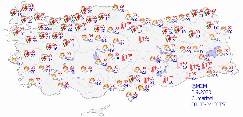 Meteoroloji'den 9 ile kuvvetli yağış uyarısı