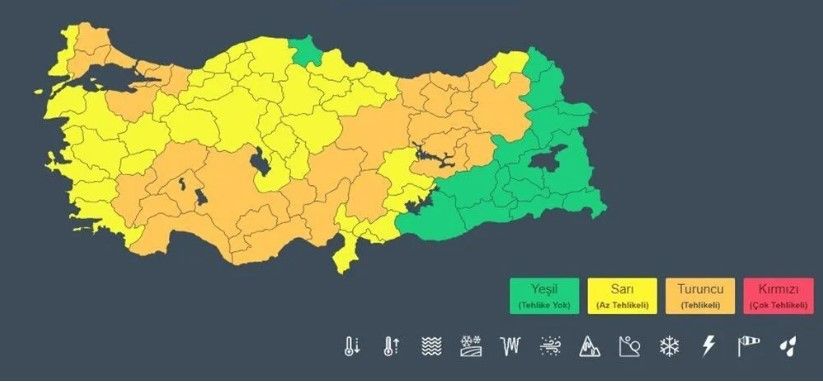 Meteoroloji'den 66 il için uyarı: Soğuk ve yağışlı hava geliyor