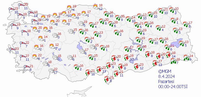 Meteoroloji il il uyardı: Kuvvetli yağış bekleniyor