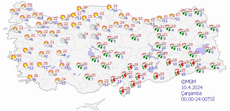 Meteoroloji il il uyardı: Kuvvetli yağış bekleniyor