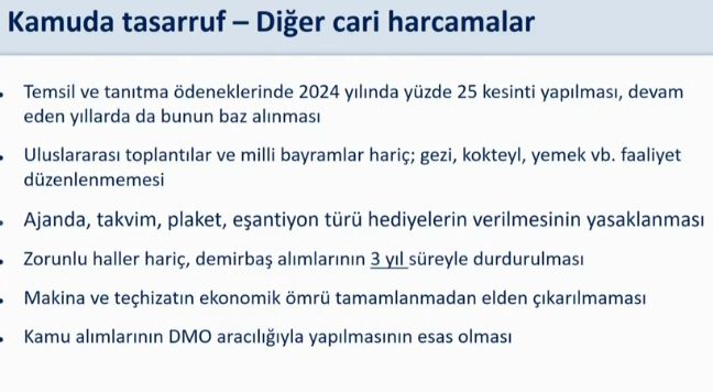 Kamuda tasarruf paketi açıklandı... Tüm kurumlar için tasarruf zorunlu
