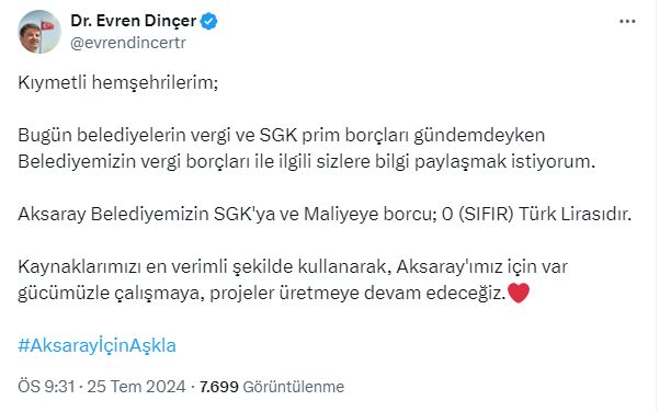 SGK'ya borcumuz 'SIFIR' liradır diyen iki belediye