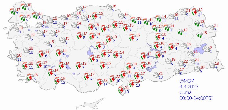 Meteoroloji uyardı: Tüm yurtta sağanak yağış görülecek