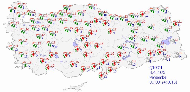 Meteoroloji uyardı: Tüm yurtta sağanak yağış görülecek