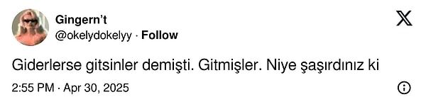 Erdoğan'ın sözlerine gönderme yapıldı.